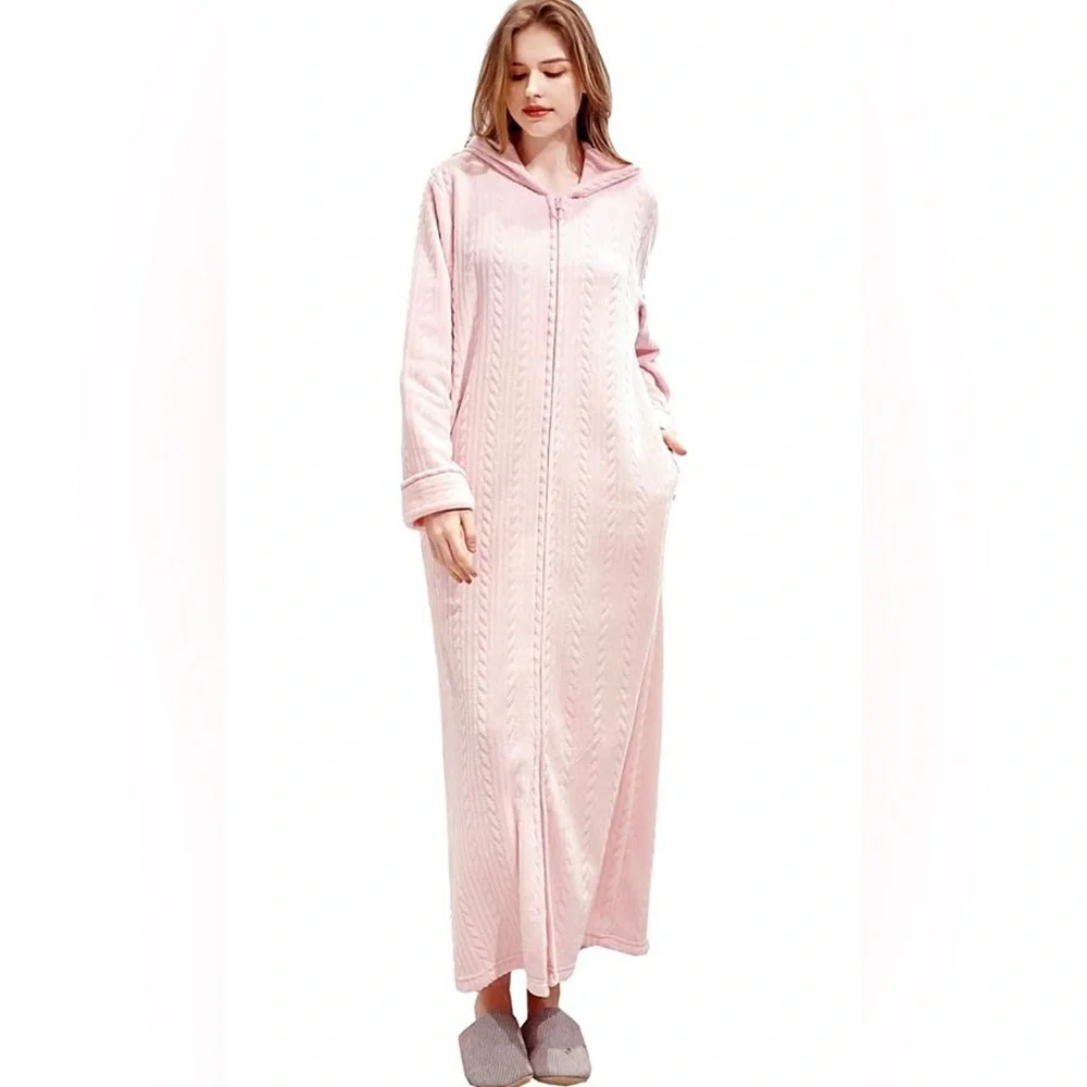 Fleece Hoodie Dress/Kaftan Dress - Picture 5 of 6